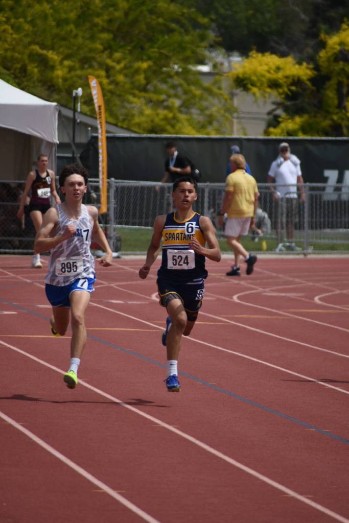 Noah Foster in the 400m.