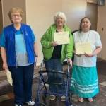 The Soroptimist Community Award for Women was presented to Pat Kain, Nicole Rosander, and Lois Richmond in recognition of truly making a difference in our community through their leadership and volunteerism. Pictured are Mary Anne Earley, co-president of SIORF, Pat Kain, and Nicole Rosander. Submitted photos