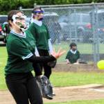 Charge pitcher Ava Baker delivers the pitch to the Bandits.
