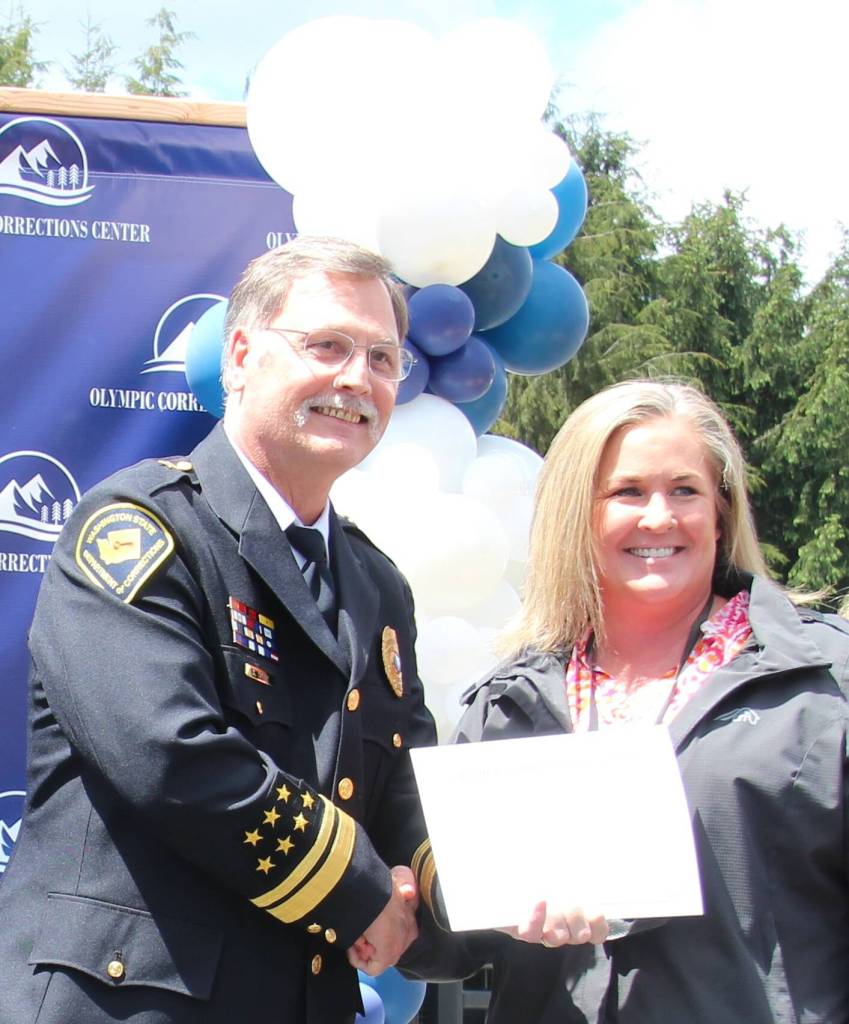 Jamie Kerschner received the PREA Advisory Award with Oliver.