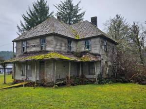 Once a fine home …time and our rainy weather have taken a toll.