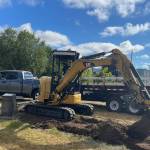Last week Richard Halverson assisted the Bogachiel Garden Club (BGC) with a project at the Forks Transit Center. The little excavator made quick work of an overgrown flowerbed that will be replaced with a raised brick bed. BGC president Janet Hughes is in charge of the project. Photos Christi Baron