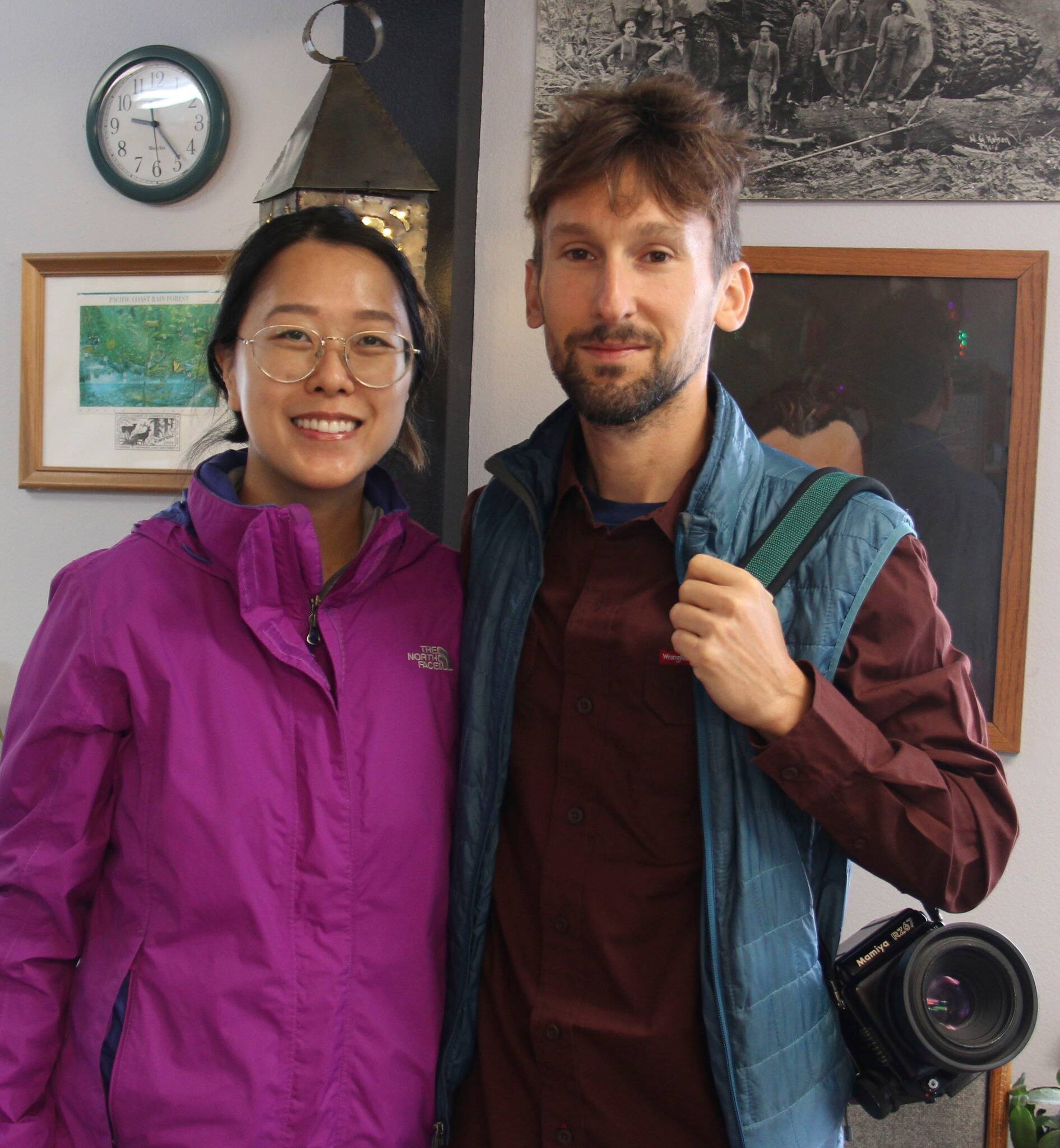 Diana and Marco at the Forks Forum last week. Photo Christi Baron