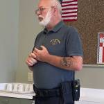 Forks EMT Tim Wade makes a point at the BGC meeting last week. Photos Christi Baron