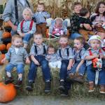 It took a few tries and not every little logger made it into the group photo …but here they are! It was a great turnout on Sunday for the Little Logger Contest 2024. Almost 20 little loggers showed up in their best logging-duds some even with glitter and some brought their little chainsaws. One little logger required real logger Dad support and the little lady logger in pink overalls just had enough and nodded off.
All little loggers got a bag of treats and a Little Logger Lottery drawing selected the winners (it is too hard to judge them). Thanks to Sullys for the donation of ice cream cone certificates. This event was sponsored by the Forks Forum. Photo Christi Baron