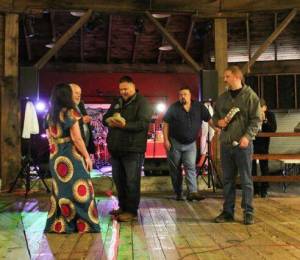 Ceremony to repatriate the mortar and pestle back to the tribe. Photos by Tide and Timber Photography