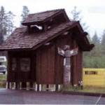 A photo from the Clallam County Assessors page shows what the totem looked like.