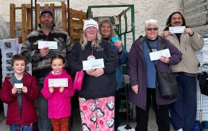 The winners of the December 7 WEBPA Santa Bucks Drawing were Charles Anderson and Sandra Tinker both winning $25 in Santa Bucks and Jessica Hurley winning $50 in Santa Bucks. Winners of Forks Outfitters gift cards were Jayden Ceja, Tidas Weaver and Phyllis McElravy; winning Sullys gift certificates were Gabby Salsgiver, Jessica Bos, and Donald Greene. Photo Shelli Leons