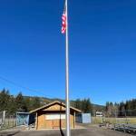 In addition to installing two scoreboards at the Fred Orr Memorial Fields, the Forks Lions also installed a new flag pole.