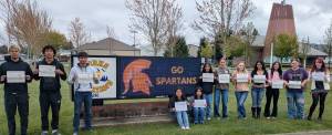 Submitted photo
Forks High School would like to celebrate April Students of Character! The following students were selected as being Inspiring -giving someone positive or creative feelings - L to R- Daniel Lopez Rivera, Bubba Hernandez, Abraham Montealegre, Mishel Martinez, Elizabeth Ramirez, Joana Hernandez, Nikole Gaydeski, Emily Mansfield-Warren, Delanie Rosales, Elana Cleveland, Mila Adamire, Allie Luken. Not pictured are DeAnthony Davila, Makayla Smith.