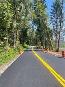 Photo by Ray Fortin
With paving taking place last week the road to the Hoh Rain Forest will be open this week!
