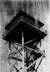 The new Sekiu Mountain Lookout in 1965.