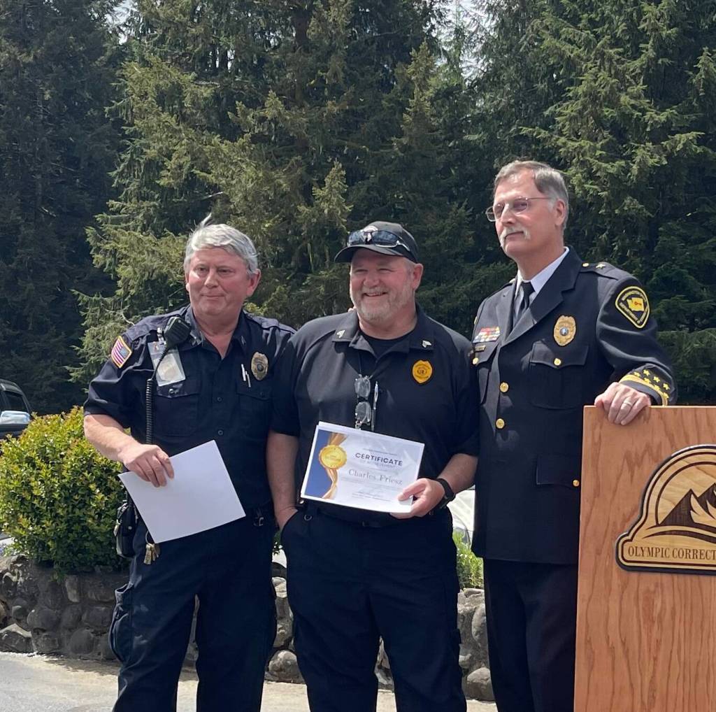 The Team Excellence award went to shift commanders - James OHara and Charles Friesz, not pictured Matthew Cartmill, Bryan Heistand, Holly Brux, and Bradly Carstensen.