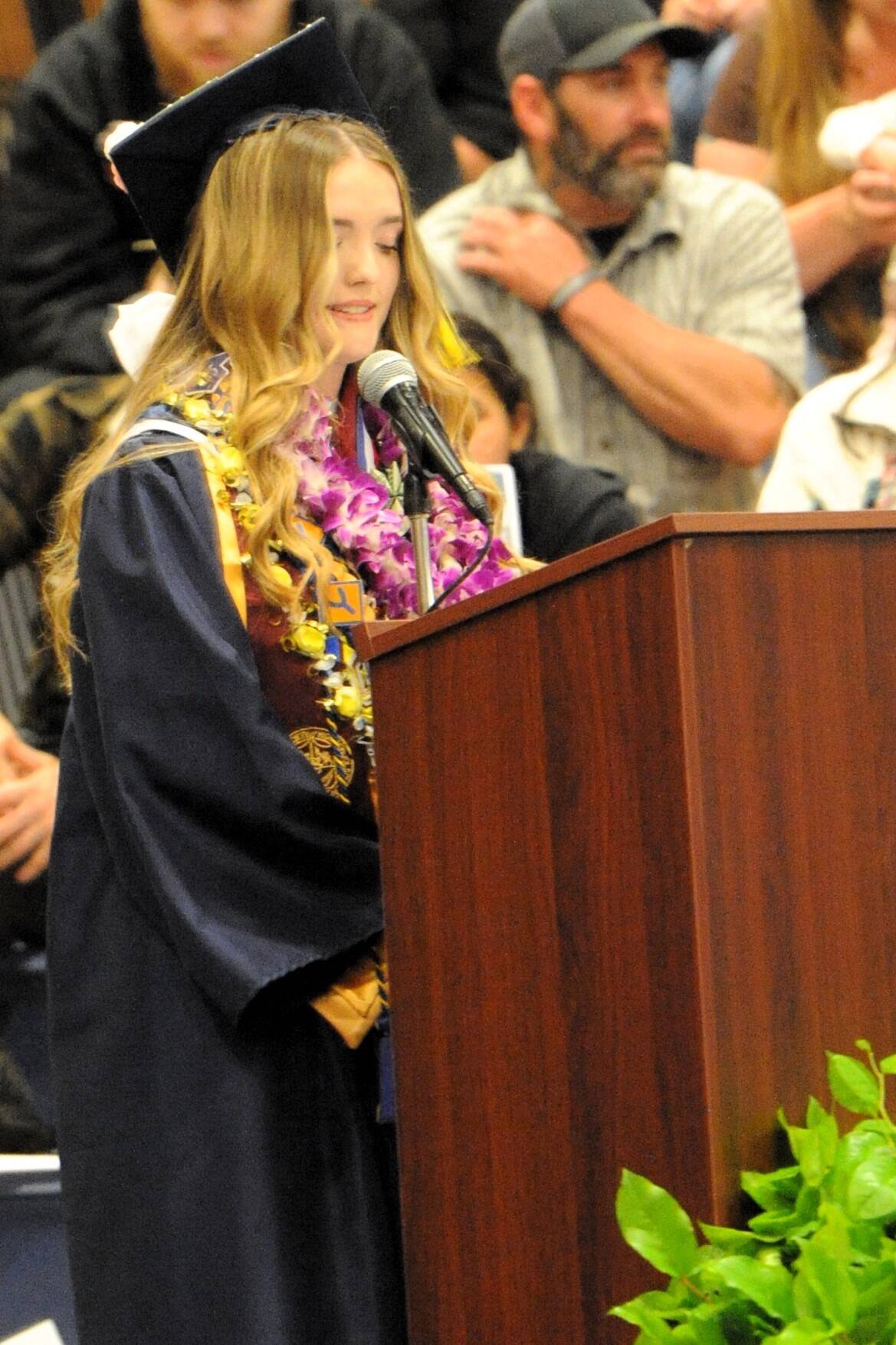 Photo by Lonnie Archibald
West End graduation ceremonies wrapped up Saturday night at the FHS gym. Aliya Gillett gave the Valedictorian address.
