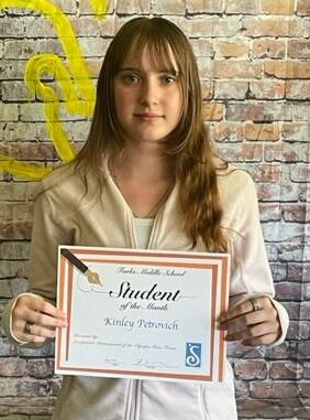 Kinley Petrovich 8th grade.