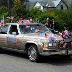 Fresh off his appearance in the Forks Old Fashioned 4th of July parade, Bill Plumley entered this 1985 Cadillac, We Are The Elks in the Fun Days Parade, representing the Forks Elks Lodge.