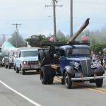 Steve Singhose of Joyce entered John and Lelahs 1937 Chevy Log truck in the Fun Days Parade on Saturday in Clallam Bay.
