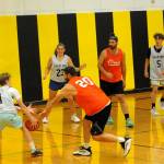 The Clallam River team competed against Bayview Flooring Saturday during the 2nd annual 3 on 3 basketball tournament held in the Clallam Bay High School Gym. Ten teams participated.