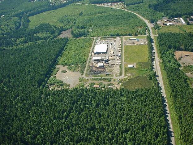 Photo City of Forks
Seen in this photo, the Interfor mill was the former tenant at the Industrial Park. It closed permanently on July 31, 2014. The closure was part of a larger curtailment of Interfors Beaver-Forks operation, which also included the Beaver sawmill, and resulted in the loss of 87 family-wage jobs. The decision to close was attributed to challenging market conditions. Hopes are running high that the lease with Riverside will bring those lost jobs back to the West End.