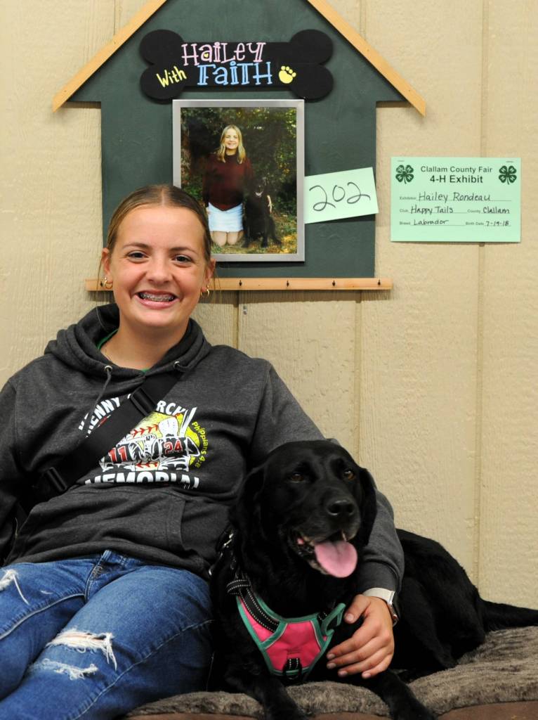 Hailey Rondeau and Faith.