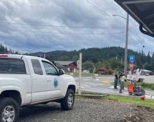 City of Forks crews were at work last week on W. E Street. According to earlier city updates, a sidewalk and roadway project is set to begin soon.
Photo
Christi Baron