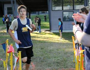 Right, Forks Jackson Morrison placed 8th amongst the 50 boys during the cross country race held at the ONRC in Forks. Morrison was the first Forks boy to cross the finish line.