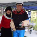 Olive and Popeye were the official greeters ….aka Linda and Stan …Has Stan been working out? or is it the spinach? Linda shared that kids today dont know who Popeye is!