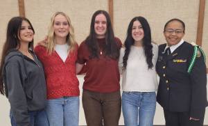 Clallam County Fair Royalty announces six candidates running for fair royalty for the 2026 year. The royalty coronation that will determine the court is set for Saturday, Jan. 31 at 1 p.m. p.m. at the Home Arts Building at the Clallam County Fairgrounds. Coronation is free and open to the public. Fair royalty candidates are high school students from Clallam County. The 2026 theme is Stars, Stripes and County Fair Nights. Tish, Keira, Julianna, Makenzie and Jasmine. Submitted photo