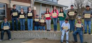 Submitted photo
L to R: Lucas Myers, Kingston Steffen, Katrina Clark, Nikole Gaydeski, Tristan Cramer, Craid Haag, Lyndon Unger, Kylee Leppell, Elsa Calmo Ramos, Diego Cendejas, Josiah Sorensen, Harmon Kohout, Luis Joaquin Pedro. Not Pictured: Brooklyn Windle, Samantha Foster, Julianne Cook, William Ayala-Weed. Story on page 5.
