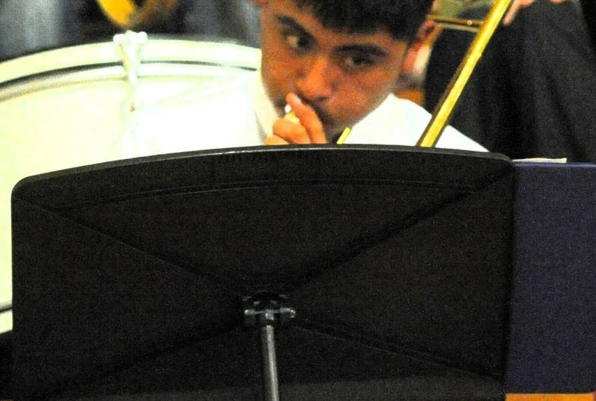 <p>Another FHS senior who was honored this season during Senior Night was Alvaro Martin-Mendoza, who has played his trombone for 8 years in the Forks school bands. </p>
                                <p>Photo by Lonnie Archibald</p>