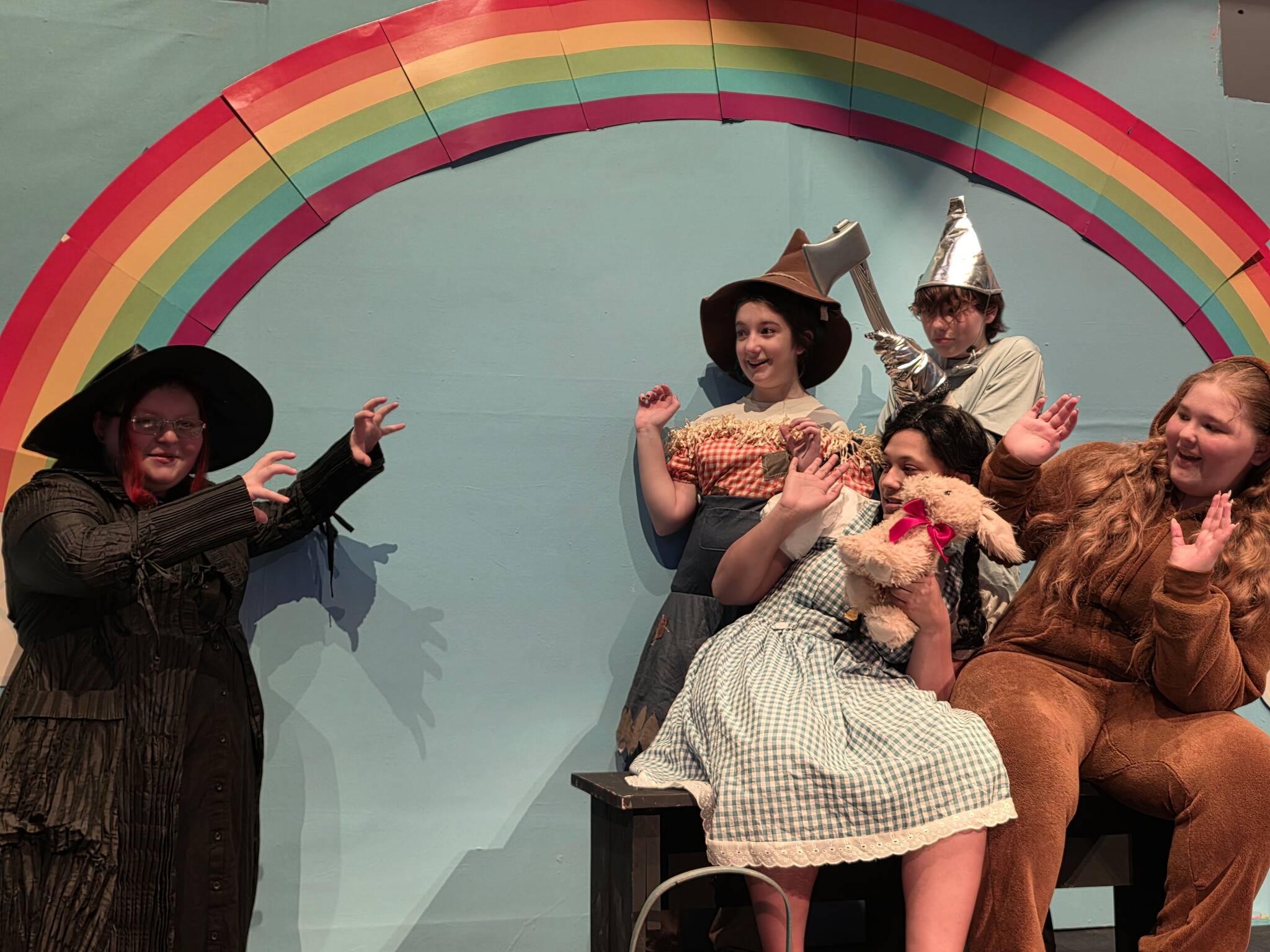 Submitted photo
The FHS and FMS Drama Clubs will present The Wizard of Oz: Youth Edition on Friday, Feb. 20, at 6 p.m. and Saturday, Feb. 21, at 2 p.m. and 6 p.m. This family-friendly musical play will feature some students from Forks Middle School, Forks High School, Homeschool, and Quileute Tribal School. Tickets are $5 for adults over 18 and free for students and children 18 and under. Come join us Somewhere Over the Rainbow for a jolly good fun musical!