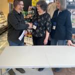 After the table was set up, Gossard thanked Flagg and Co-President Rosemary Sternbeck for their thoughtfulness.