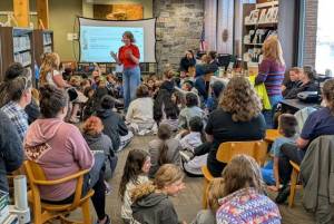 Submitted photo
NOLS provides learning opportunities for all ages, such as this storytelling event with award-winning childrens book author-illustrator Rachel Michelle Wilson at the Forks Library as part of the 2025 Summer Reading Program.
