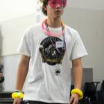 Photo Lonnie Archibald 
The colorful Kaiden Terletter is ready to work the auction with his senior classmates.