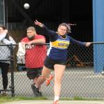 Forks Kareena Nandial competed in the shot put event.