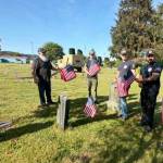 Photo Mike Zavadlov 
Thanks go out to our wonderful community members, past and present, who take the time each year to honor our veterans by placing flags on graves at the cemetery for Memorial Day, the Fourth of July, and Veterans Day. This meaningful tradition ensures those who served our country are remembered with dignity, gratitude, and respect.
Special thanks to the coordination efforts of the American Legion, and to this years volunteers: Rick Reeves; Tim and Edna Wade; and members of the Forks Fire Department, Mike Zavadlov, Chris Martin, Ryan Anderson, and Leo Ponce. Your willingness to give your time and service helps preserve an important tradition and reflects the deep appreciation our community has for those who sacrificed for our freedoms.