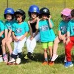 Photos by Lonnie Archibald 
This is not your normal say cheese team photo, you understand. Personalities vary, as is seen here with this Marinier T- Ball team, which includes 5 and 6-year-old ball players.