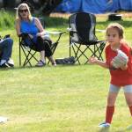 Red Sox third baseman Addisyn Moody was ready for any ball hit her way along the third base line.