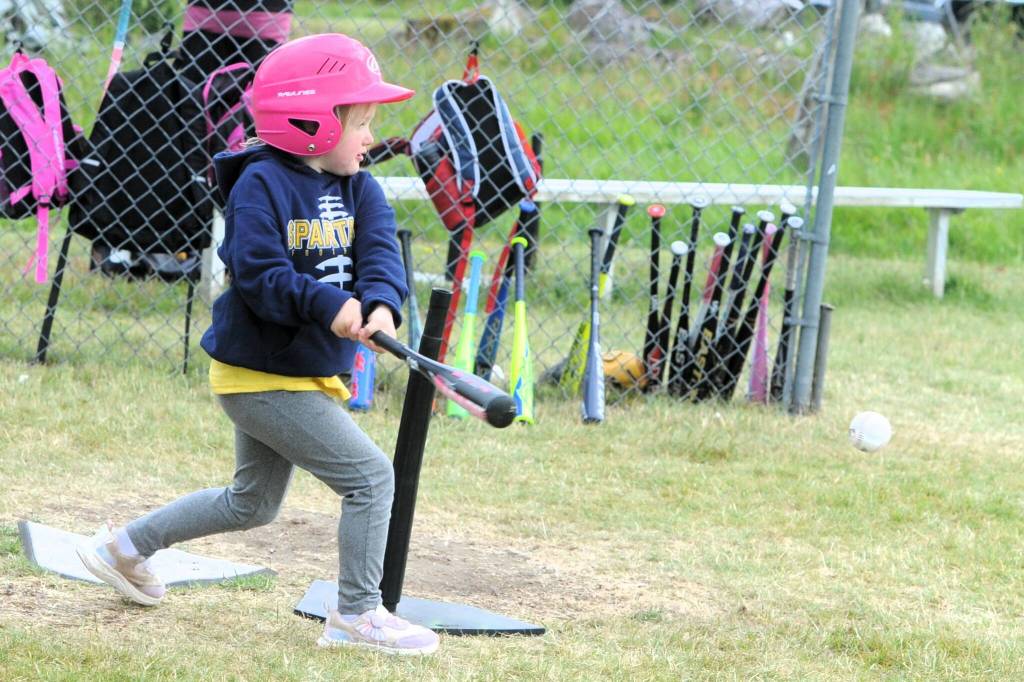 It was a hit for Rocket power hitter Myra Dahlgren. She surely chose the right bat out of the nearly one dozen leaning against the backstop.