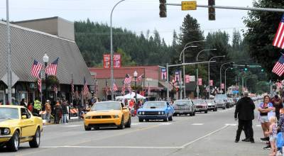 New this year was a pre-parade cruise, and the West End Kruzers were many on Saturday on Forks Avenue. Photo by Lonnie Archibald