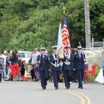 Photos by Lonnie Archibald
The USCG Station Quillayute River Color Guard headed the parade followed by Clallam County Fire Districts.
