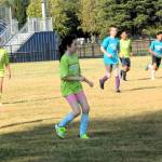 Photos by Lonnie Archibald
The Green Apples and Sharks went head-to-toe in the 10-to 12-year-old bracket. I say head and toe, as you are not allowed to use your hands in soccer except the goalie, of course. The Green Apples were in green, but then you probably already figured that out.